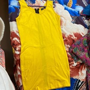 Brand New Back Zip Yellow Dress